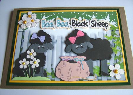 Ba Ba Black Sheet, Playing with Flowers by Michelle Mann