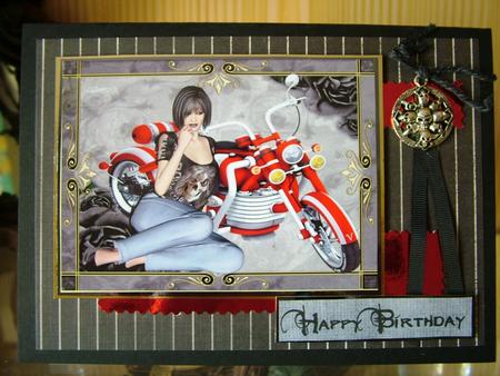 Biker Chick Topper 1 by Michelle Mann