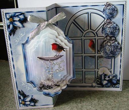 No Holes Fold Card the Robin by Michelle Mann