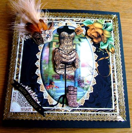 Golden Masquerade Topper by Michelle Mann