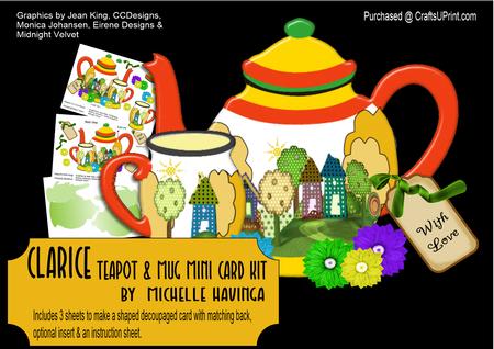 Teaset Templates 1 by Michelle Mann