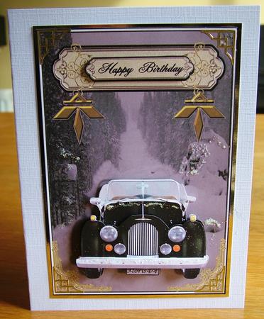 Black Car with Snowy Scene by Michelle Mann
