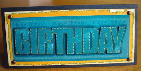 Denim Jeans Birthday Large Dl Quick Card by Michelle Mann