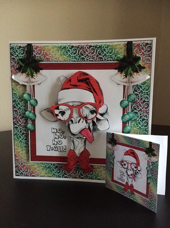 Christmas Crazy Giraffe Mini Kit by Michelle Johnson