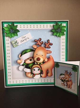 Bear, Reindeer And Snowman Mini Kit 1 by Michelle Johnson