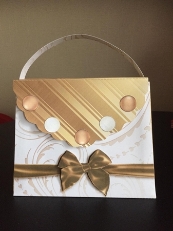 Golden Handbag Gift Bag Kit by Michelle Johnson