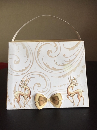 Golden Handbag Gift Bag Kit by Michelle Johnson