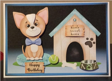 Chihuahua boy card front by Michelle Johnson