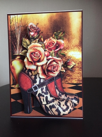 Wild Boots and Roses Card Front Mini Kit by Michelle Johnson