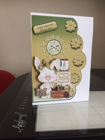 Crafty Days Are Always Fun Scallope Curve Card 1 by Michelle Johnson