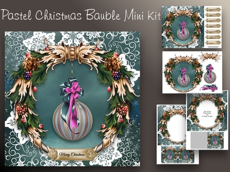 Christmas Bubbles Soft colors by Michelle Johnson