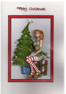 Lady Waiting for Santa Step by Step by Michelle Johnson