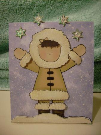 Eskimo Over the Edge Sheet by Michiko Clark