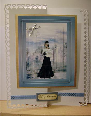 Blue Winter Lady Pyramage by Michiko Clark