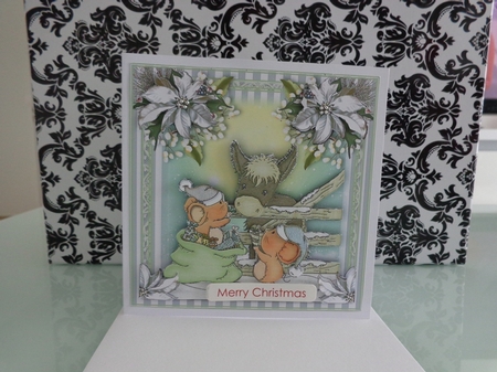 Special Christmas Friends 8x8 Card Front Kit by Mido COUGNOT