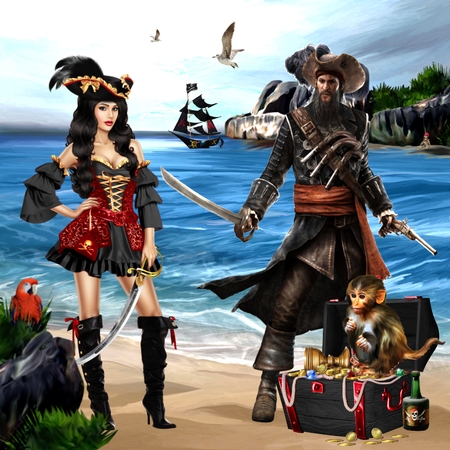 Pirates Reunion, kit from Bella Caribena  by Misu Qantu