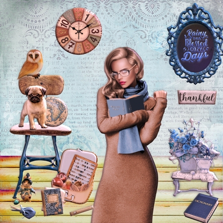 Studying In Autumn, kit from Bella Caribena  by Misu Qantu