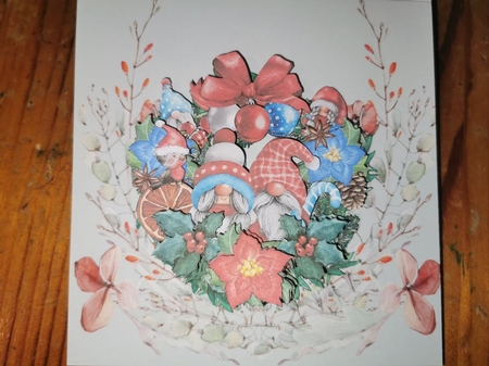 Gnomes in Winter Decorative Wreaths Kit - SCAN & CUT by Misu Qantu