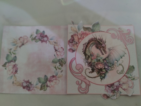 Dragon Heart 4  7.75x7.75 Simply Cards  by Misu Qantu
