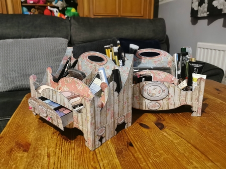 Shabby Chic Multi-way Vanity Caddy - Rustic Rose by Misu Qantu