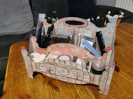 Shabby Chic Multi-way Vanity Caddy - Rustic Rose by Misu Qantu
