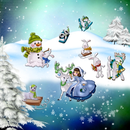 Playing In Winter by Misu Qantu