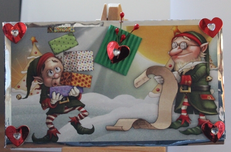 Santas Helpers - Christmas Money Gift Envelope by Moira Paterson  (Ornella)
