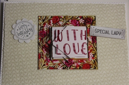 Floral Frame with Love Star Pyramid by Moira Paterson  (Ornella)