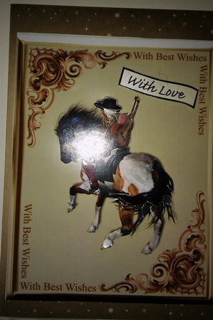 Best Wishes Toreador Card Front by Moira Paterson  (Ornella)
