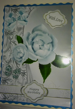 Lovely Blue Rose's by Moira Paterson  (Ornella)