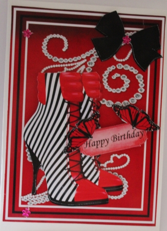 Lovely Stripe Boot's by Moira Paterson  (Ornella)