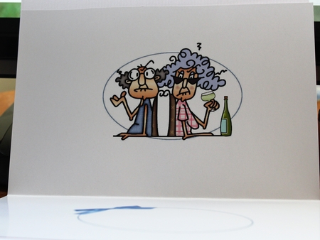 Stella and Gus Anniversary Wine Insert by Moira Paterson  (Ornella)