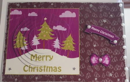 Oh Christmas Tree Circle Pyramid Decoupage by Moira Paterson  (Ornella)