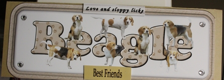 Beagle Dog Name Sign by Moira Paterson  (Ornella)
