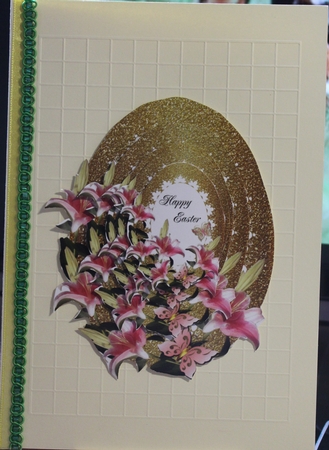 Glitter Easter Eggs with Lilies Set 1 by Moira Paterson  (Ornella)