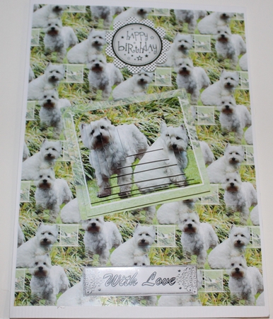 Westie Pair Scene Pyramid & Background by Moira Paterson  (Ornella)