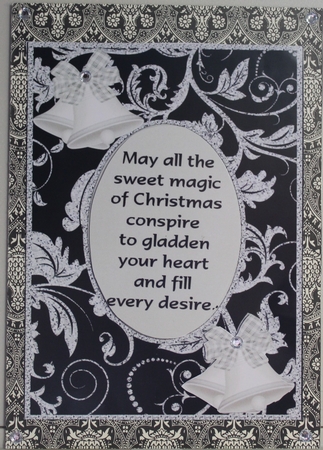 Xmas Quick Card - Silver Bling and Bells 1 by Moira Paterson  (Ornella)