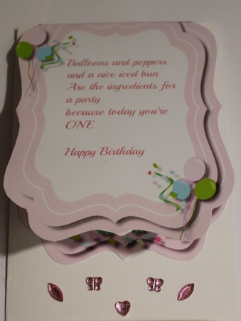 Tent Card with Vers, Now Your One , Girl by Moira Paterson  (Ornella)