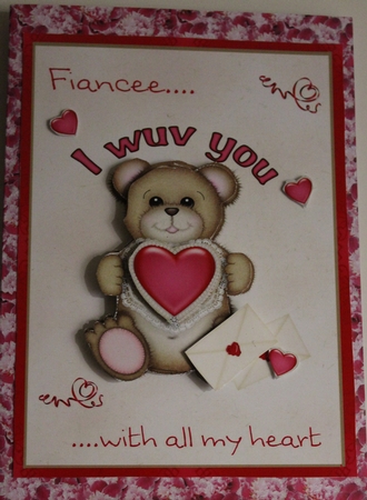 Fiancee Valentine Card by Moira Paterson  (Ornella)