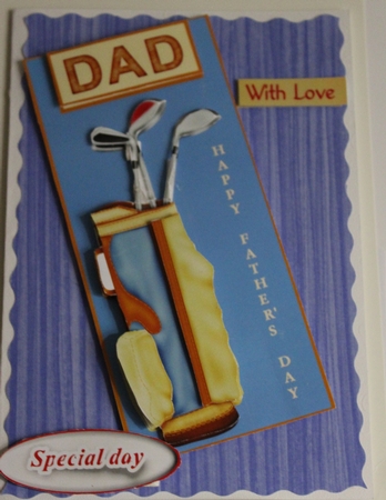  Golf Fathers day card for Dad or Husband by Moira Paterson  (Ornella)