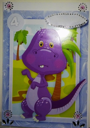 Lovely lilac Dinos Birthday  by Moira Paterson  (Ornella)