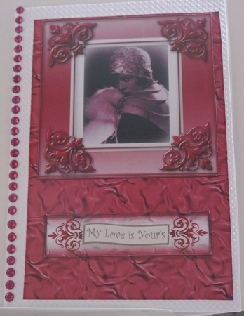 vintage Elegant Lady Quick card by Moira Paterson  (Ornella)
