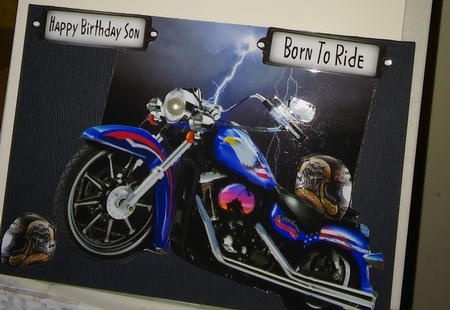 Stormy Motor Bike by Moira Paterson  (Ornella)
