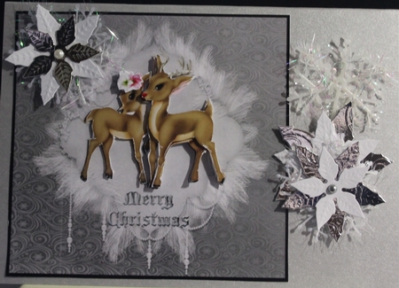 Christmas Love - A4 card making sheet with decoupage. by Moira Paterson  (Ornella)