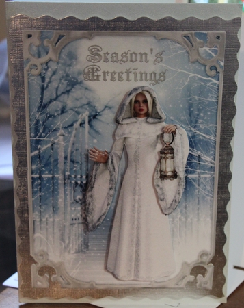 Gateway to Christmas - A4 card making sheet with decoupage by Moira Paterson  (Ornella)