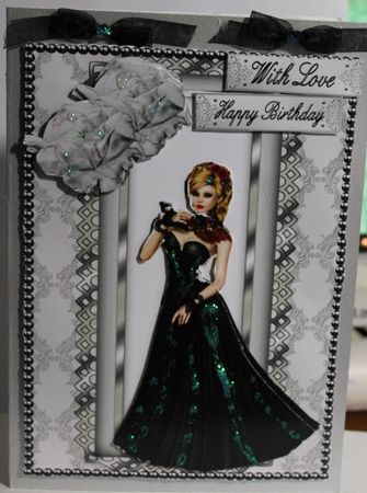Class Act - A4 card making sheet with decoupage by Moira Paterson  (Ornella)