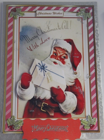 Merry Christmas To All Decoupage Topper by Moira Paterson  (Ornella)