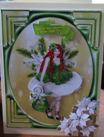Christmas Fairy Dressed In Green by Moira Paterson  (Ornella)