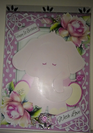 Gorgeous Pink Elephant by Moira Paterson  (Ornella)