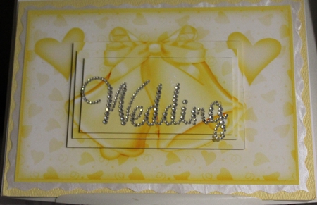 A5 Romantic Wedding Bells Pyramage Topper by Moira Paterson  (Ornella)